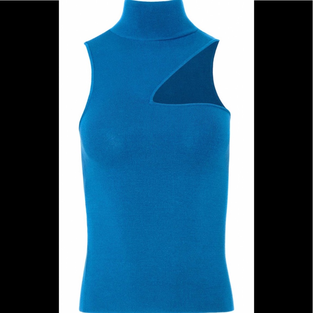 Alice + Olivia Kiki Multi-Stitch Cutout Tank Top